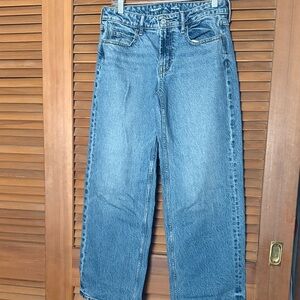 Old Navy Mid-Rise Wide Leg Jeans Size 4 Petite